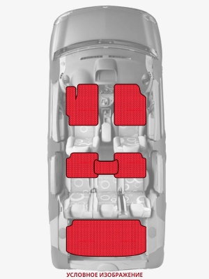 ЭВА коврики «Queen Lux» комплект для Dodge D Series (2G)